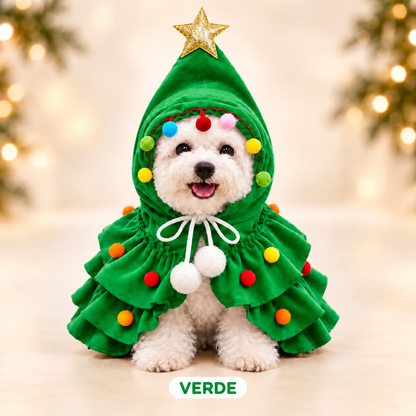 Disfraz Navideño de Árbol para tu Mascota