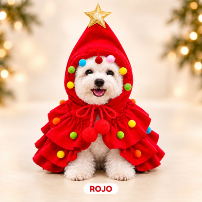 Disfraz Navideño de Árbol para tu Mascota
