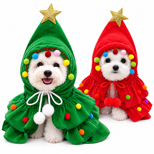 Disfraz Navideño de Árbol para tu Mascota